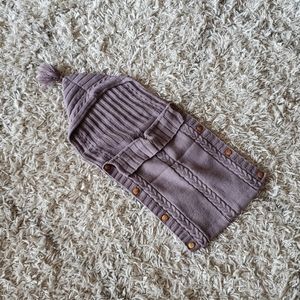 Baby blanket sleeping bag bunting knit swaddle